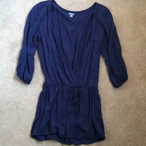 Navy blue romper